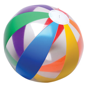 Clear Rainbow Ball Inflates Party Favor (1 dozen)