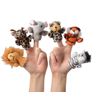 Wild Animal Finger Puppets (1 Dozen)