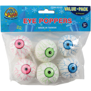 Halloween Novelty Eyeball Poppers Toy (One Dozen)
