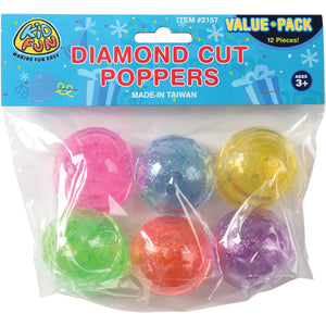 Diamond Cut Poppers Toy Set (One Dozen)