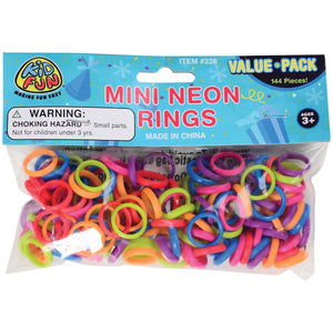 Mini Neon Rings Novelty (144 pieces)