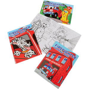 Firefighter Coloring Books Stationery (One dozen)