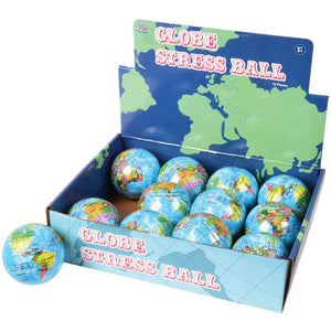 Globe Stress Ball Toy 12 Per Display