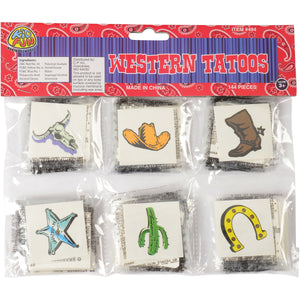 Western Tattoos Party Favor (144 pieces)