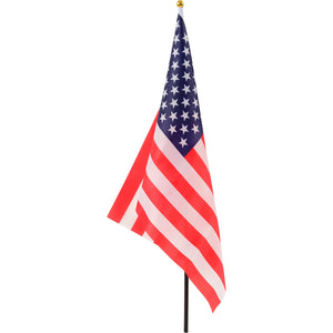 4th Of July American Flag 12 In. X 18 In. Cloth Decoration (One Dozen)