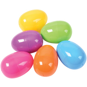 Plastic Easter Eggs - 2.5 Inch Party Supply (one dozen eggs)