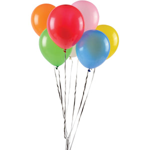 Assorted Balloons 7 Inch Party Supply (pack of 144)