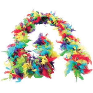 Multi-color Feather Boa Costume Accessory