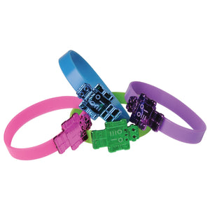 Robot Silicone Bracelets Party Favor (one dozen)