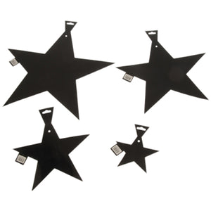 5 Inch Foil Star - Black Party Decoration (One Box)