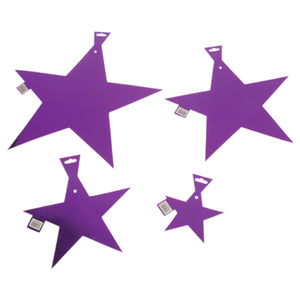 9 Inch Foil Star - Purple Party Decoration (One Box)