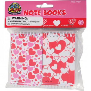 Valentine Notebooks (Pack of 8) by US Toy