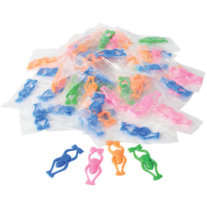Stretchy Flying Frogs Toy Set - 72 Pieces