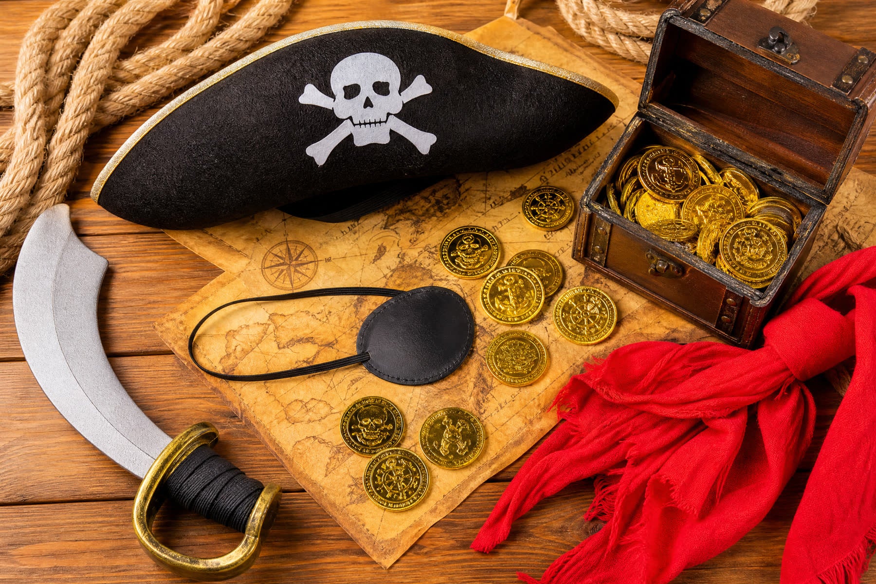 Quick Pirate party ideas to turn a tee into a treasure captain