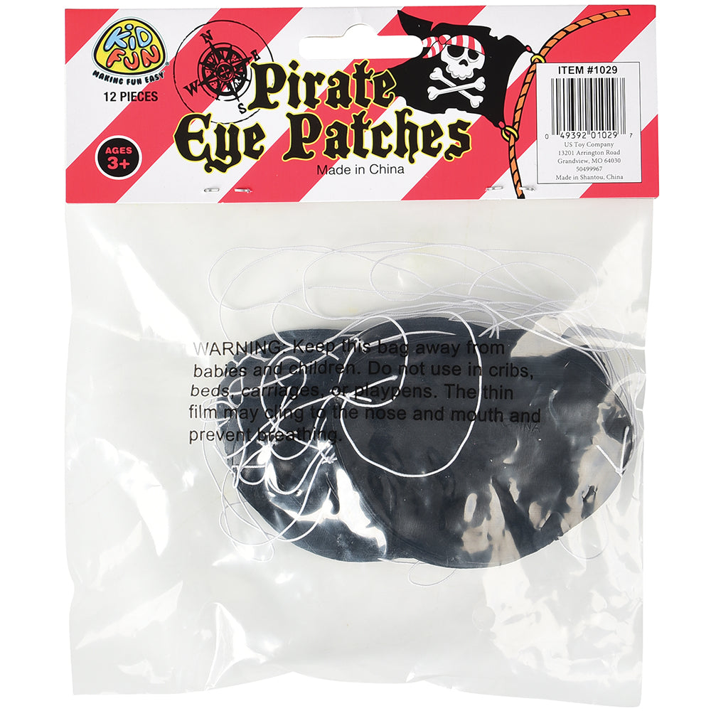 Pirate Eye Patches Costume Accessory (One Dozen)