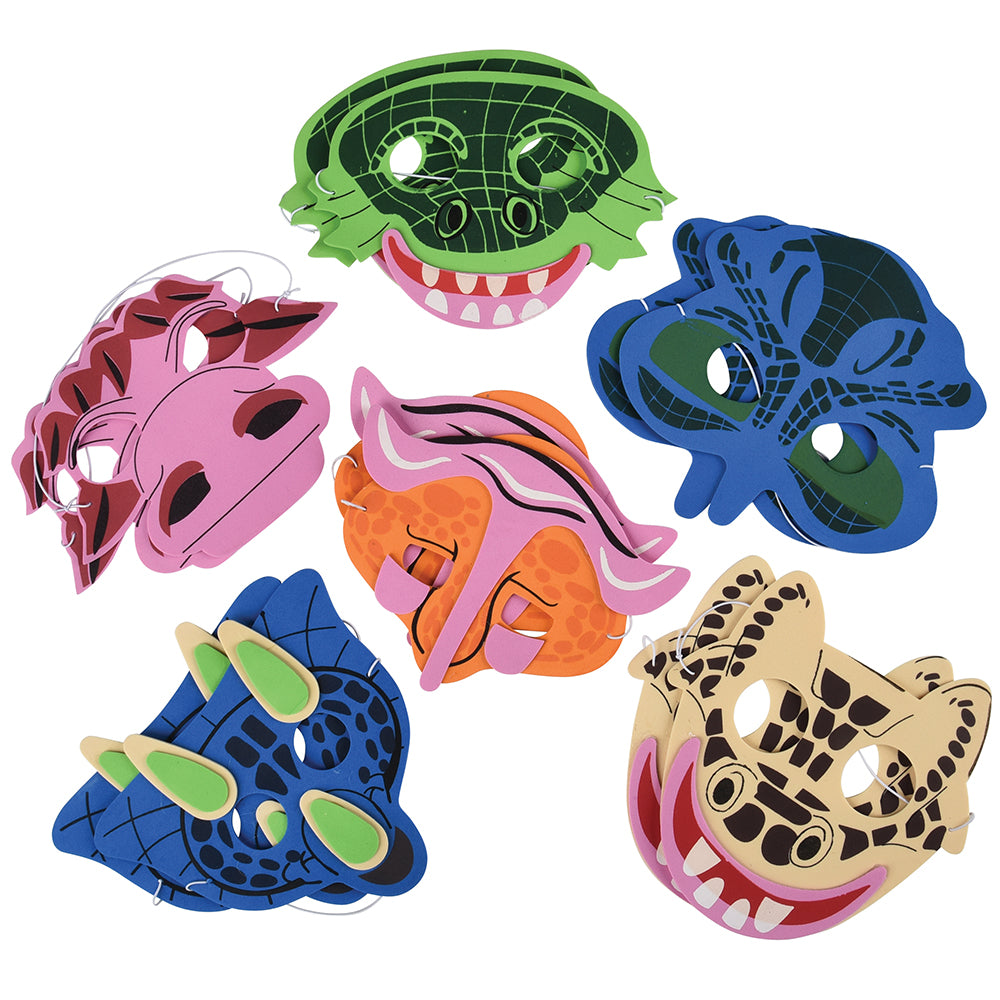 Dinosaur Foam Costume Masks (1 dozen)
