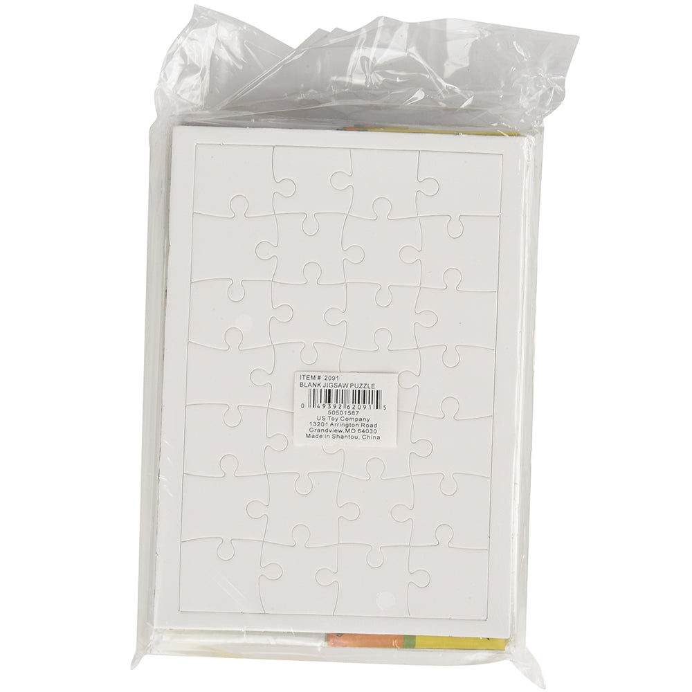 Blank Jigsaw Puzzles Toy (One Dozen)