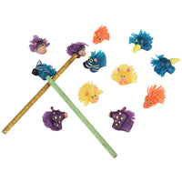 Wild Animal Pencil Stationery Toppers (One Dozen)