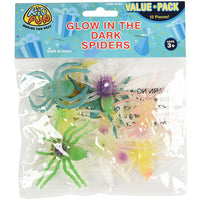 Glow In The Dark Spiders Toy (One Dozen)
