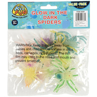 Glow In The Dark Spiders Toy (One Dozen)