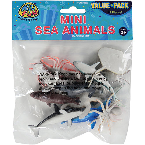 Mini Sea Animals Toy Set (One dozen)