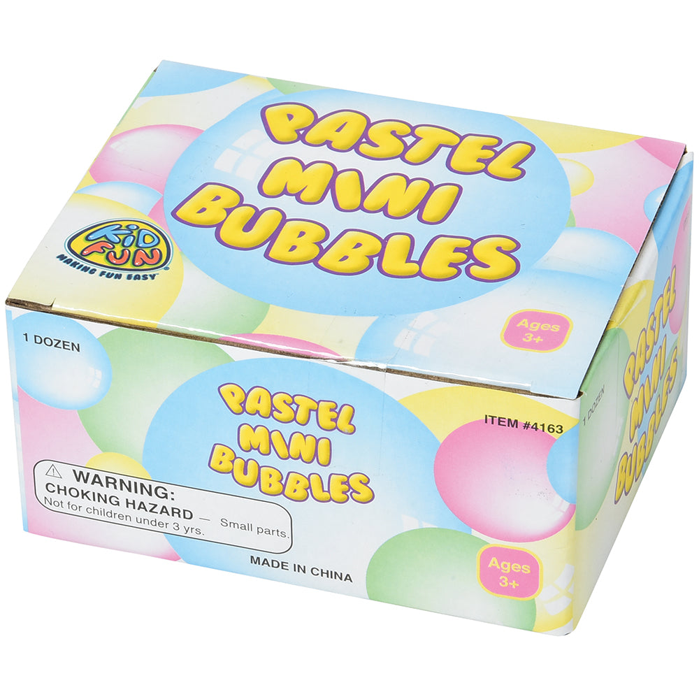 Pastel Mini Bubbles Party Favor (one dozen)