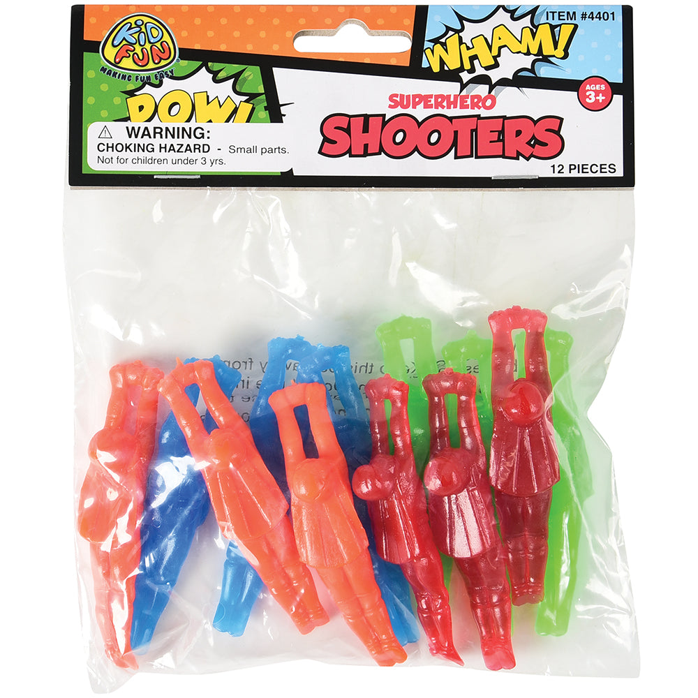 Superhero Shooters Toys (one dozen)