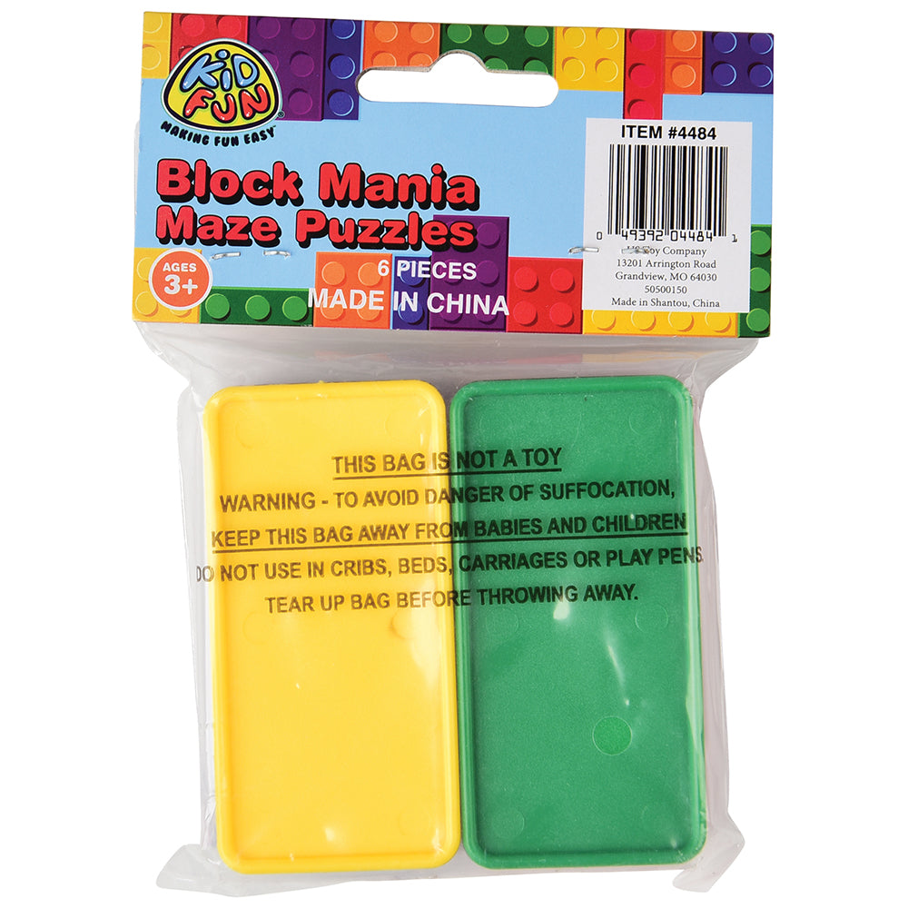 Block Mania Maze Puzzle Toy (pack of 6)