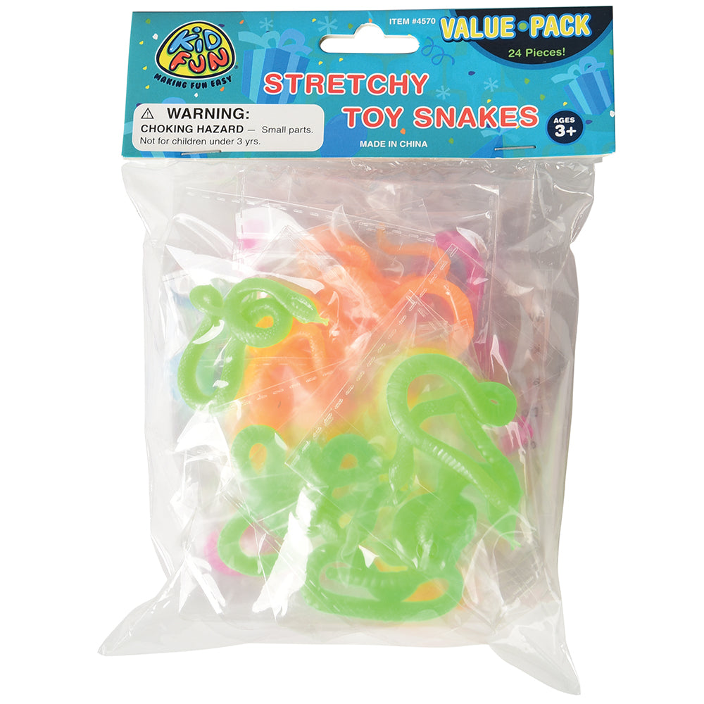 Stretchy Toy Snakes Toy (set of 24)