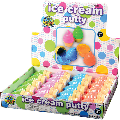 Ice Cream Putty Toy (20 Per Package)