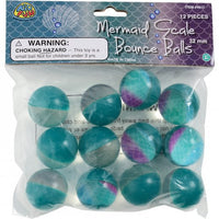 Mermaid Scale Bounce Balls/32 Mm Toy (1 Dozen)