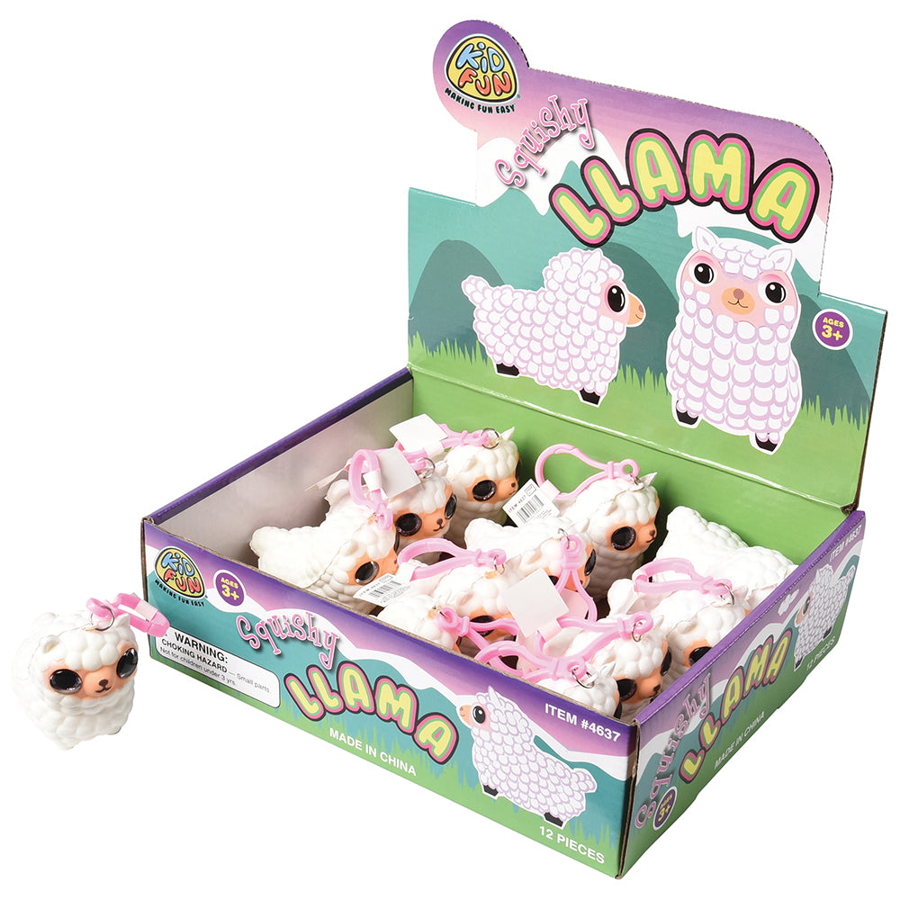 Squishy Llama with Glitter Eyes Toy (1 Dozen)