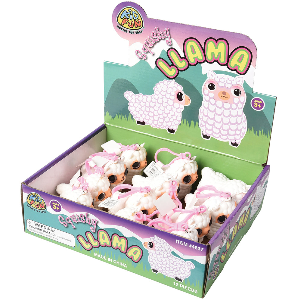 Squishy Llama with Glitter Eyes Toy (1 Dozen)