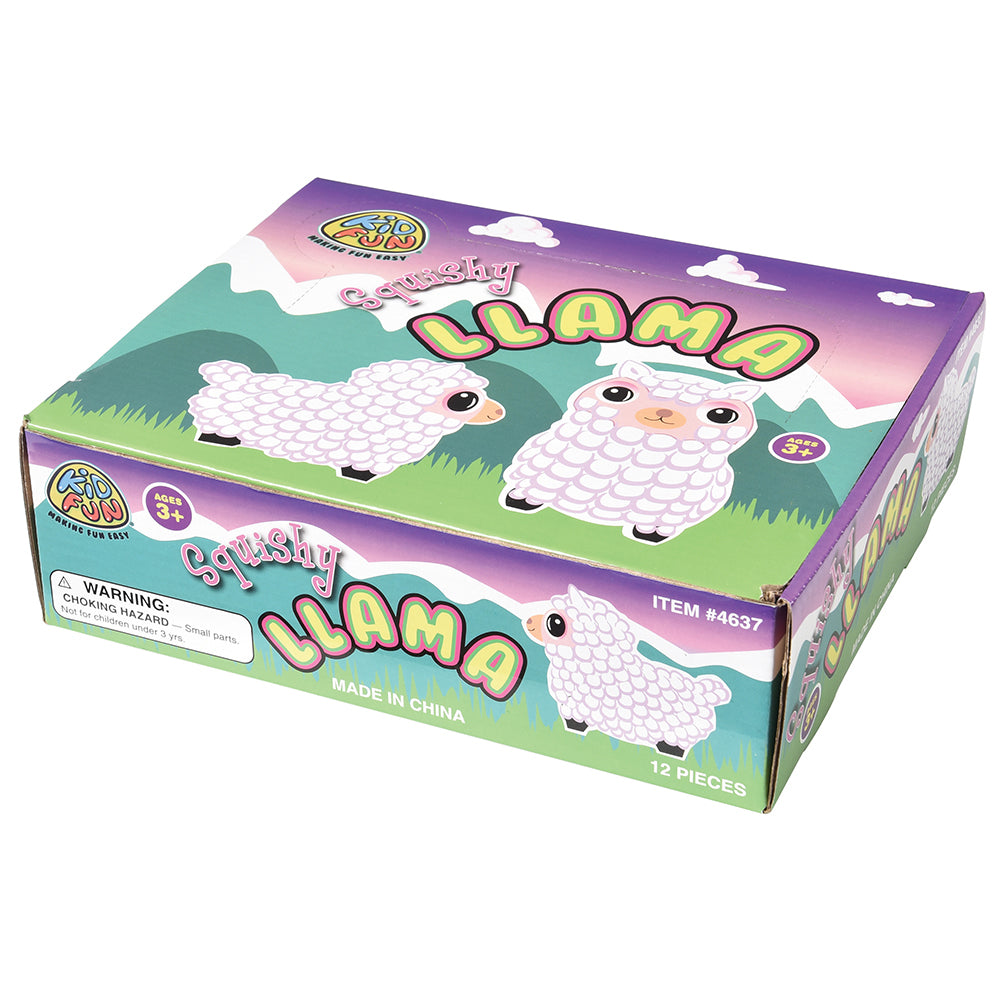 Squishy Llama with Glitter Eyes Toy (1 Dozen)