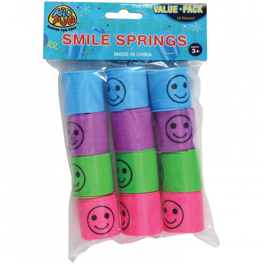 Smiling Spring Toy Smile Springs Toy (1 Dozen) - Carnival Source