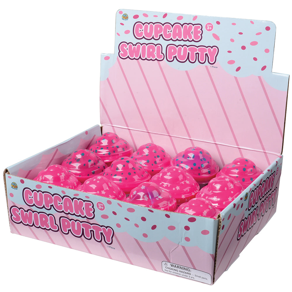 Cupcake Swirl Putty Toy 12 Per Display