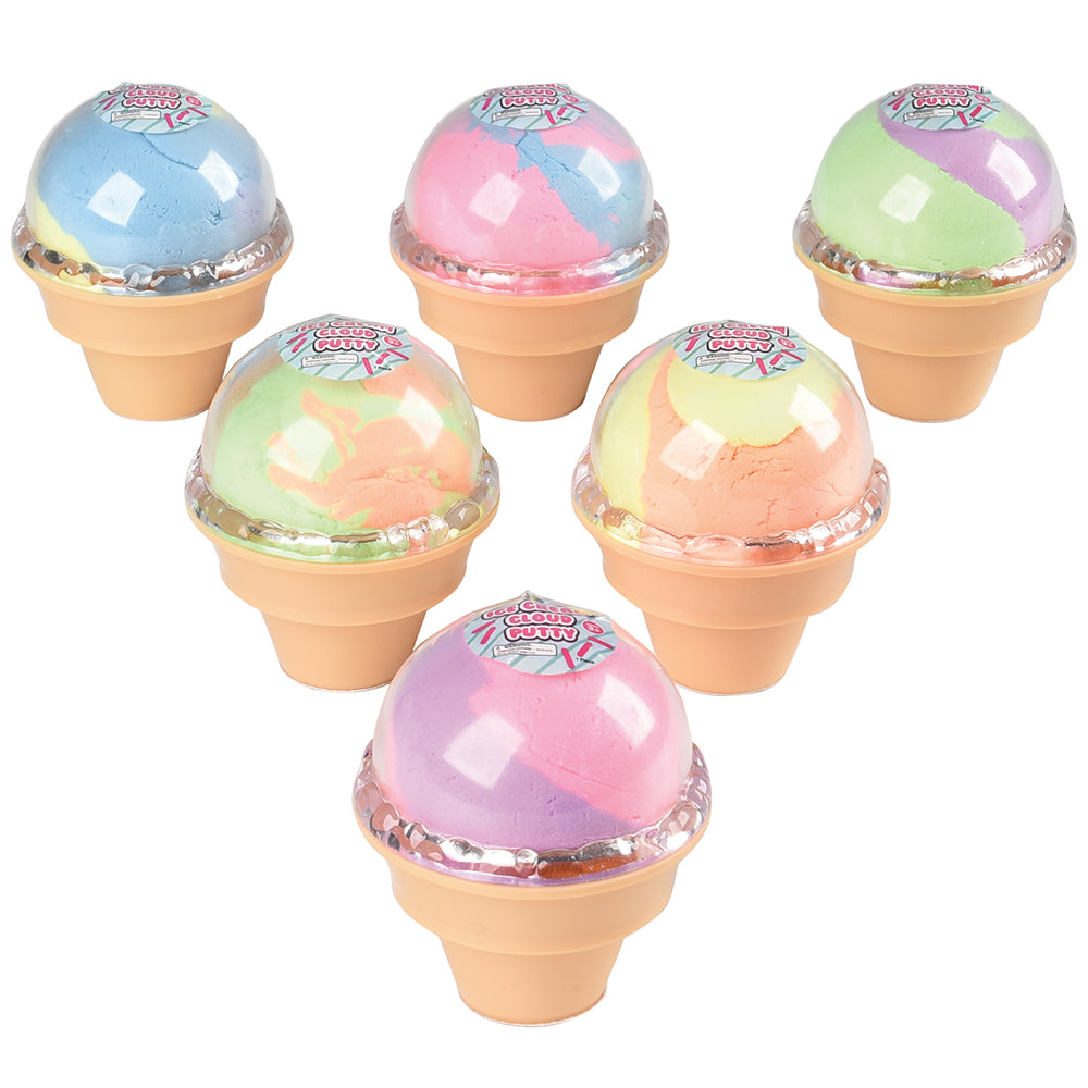 Ice Cream Cloud Putty Toy 12 Per Display