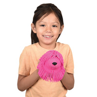 Shaggy Dog Puffer Toy 6 Piece Display Box With Assorted Colors