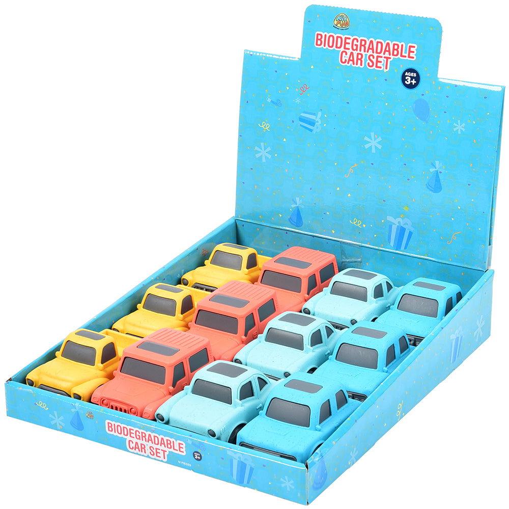 Eco-Friendly Toy  Cars 12 Piece Display