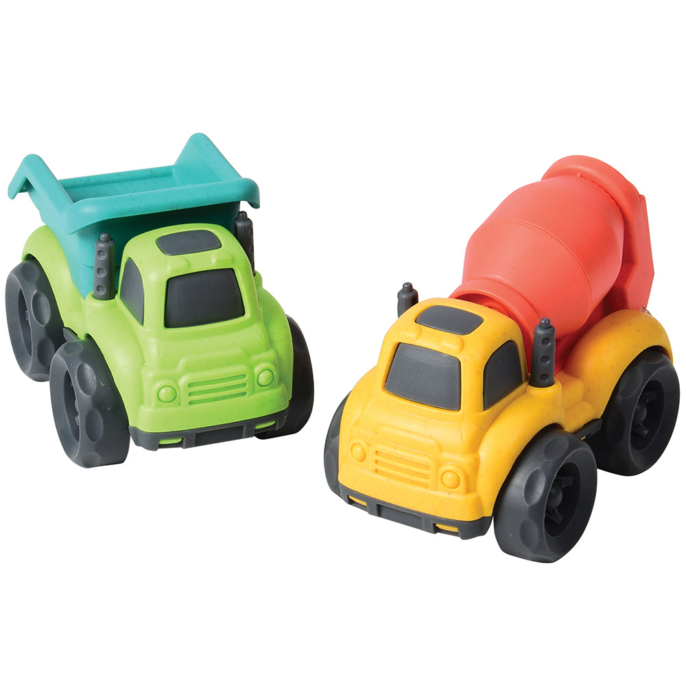 Eco-Friendly Toy  Construction Trucks 12 Piece Display