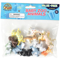 Eco-Friendly Baby Zoo Animals Toy 12 Per Pack
