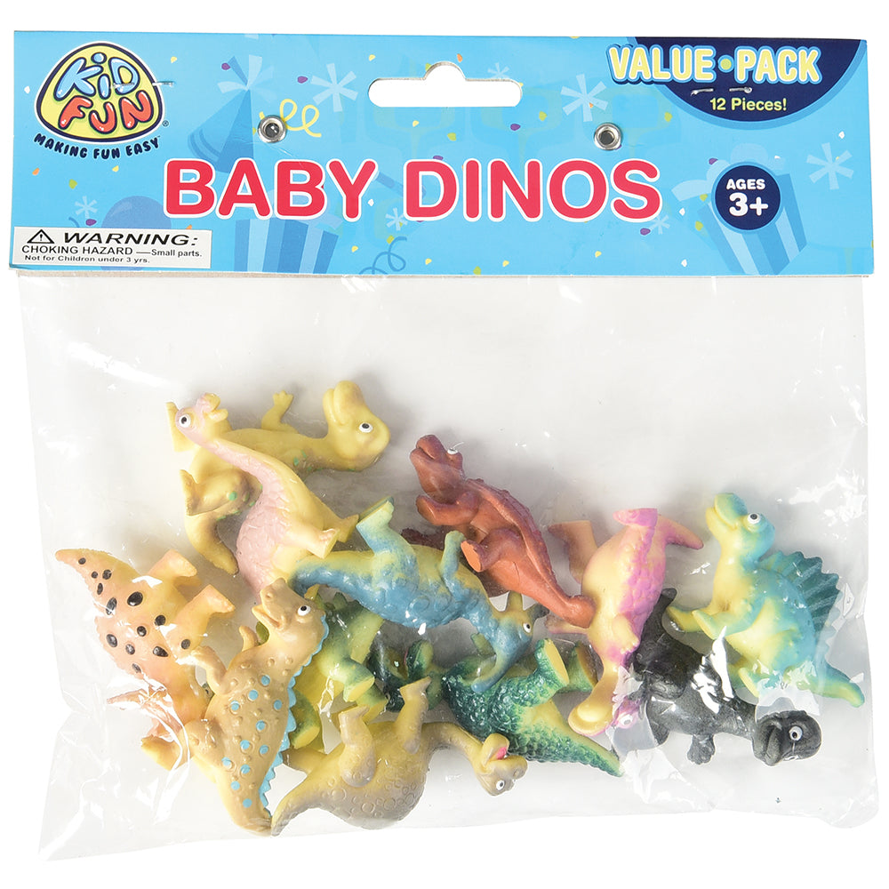 Eco-Friendly Baby Dinos Toy  12 Per Pack