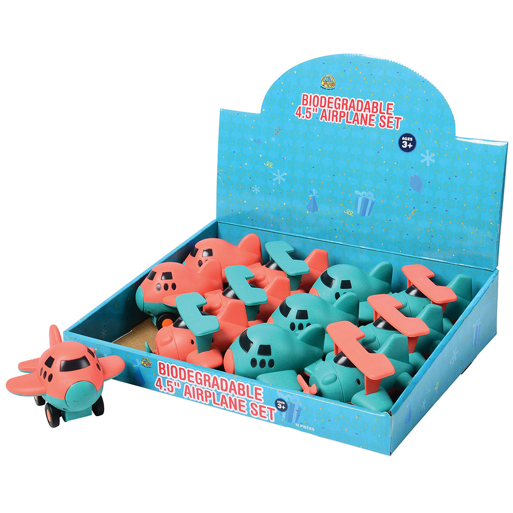 Eco-Friendly Toy  Airplane 12 Piece Display