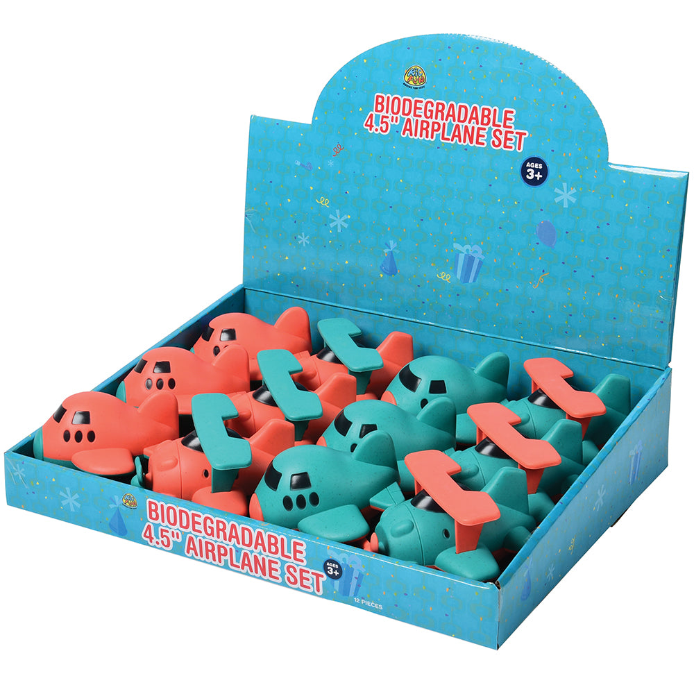 Eco-Friendly Toy  Airplane 12 Piece Display