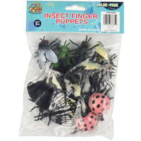 Vinyl Insect Finger Puppets (12 per Package)