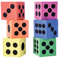 Foam Dice - 2.5 Inch Toy (one dozen)