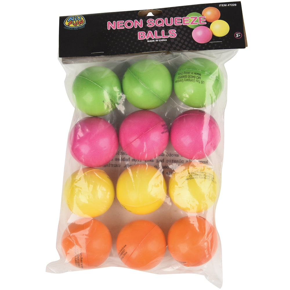 Squeeze Balls-Neon Toy (One Dozen)