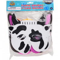 Farm Animal Foam Costume Masks (One Dozen)