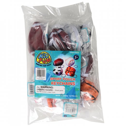 Sports Pouch Keychains (one dozen)