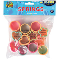 Assorted Design Springs - 35mm Toy (One Dozen)